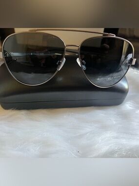 NWOT Joseph Abboud Men’s Black Lens Gunmetal Frame Aviator Sunglasses
